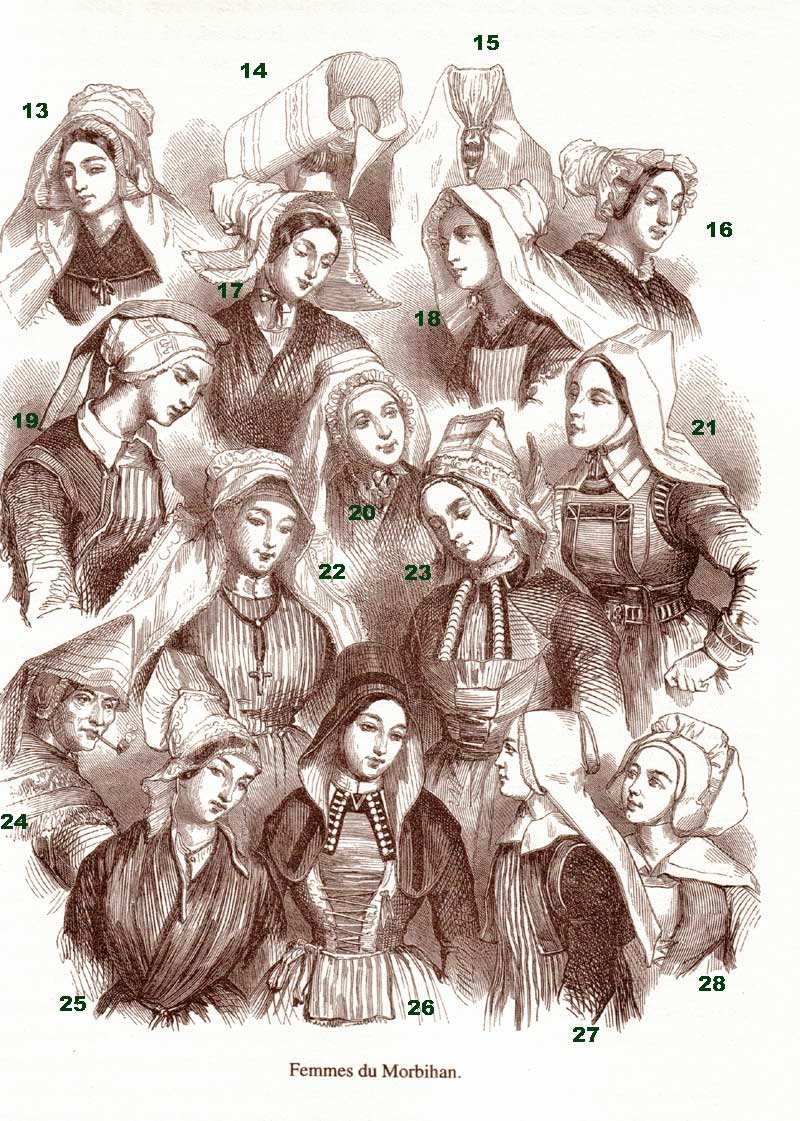 Avis de recherche : coiffes de Bretagne. 1842 Courcy-bret93